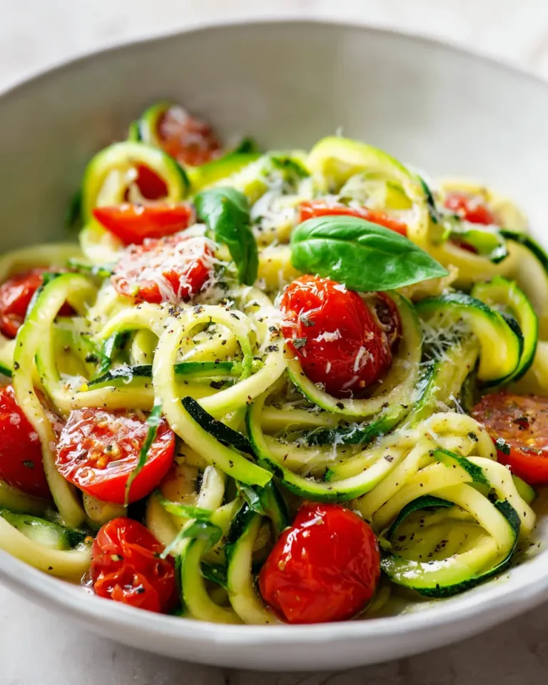 Zucchini Noodles with Tomatoes