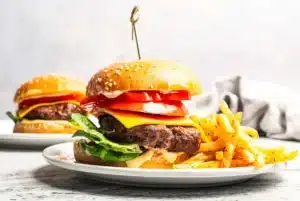 Air Fryer Hamburgers