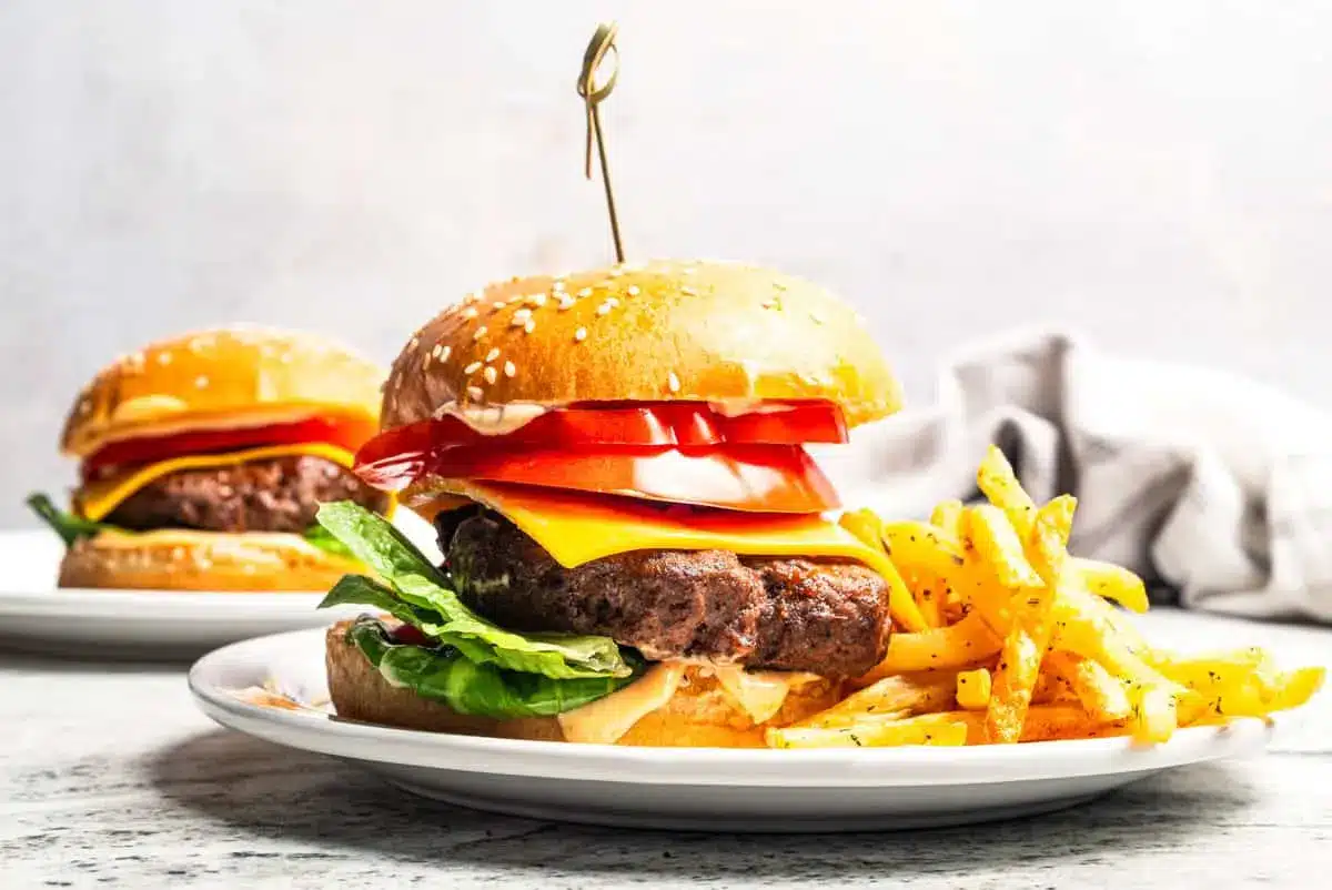 air fryer hamburgers