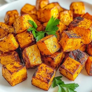 Crispy Air Fryer Sweet Potato Cubes
