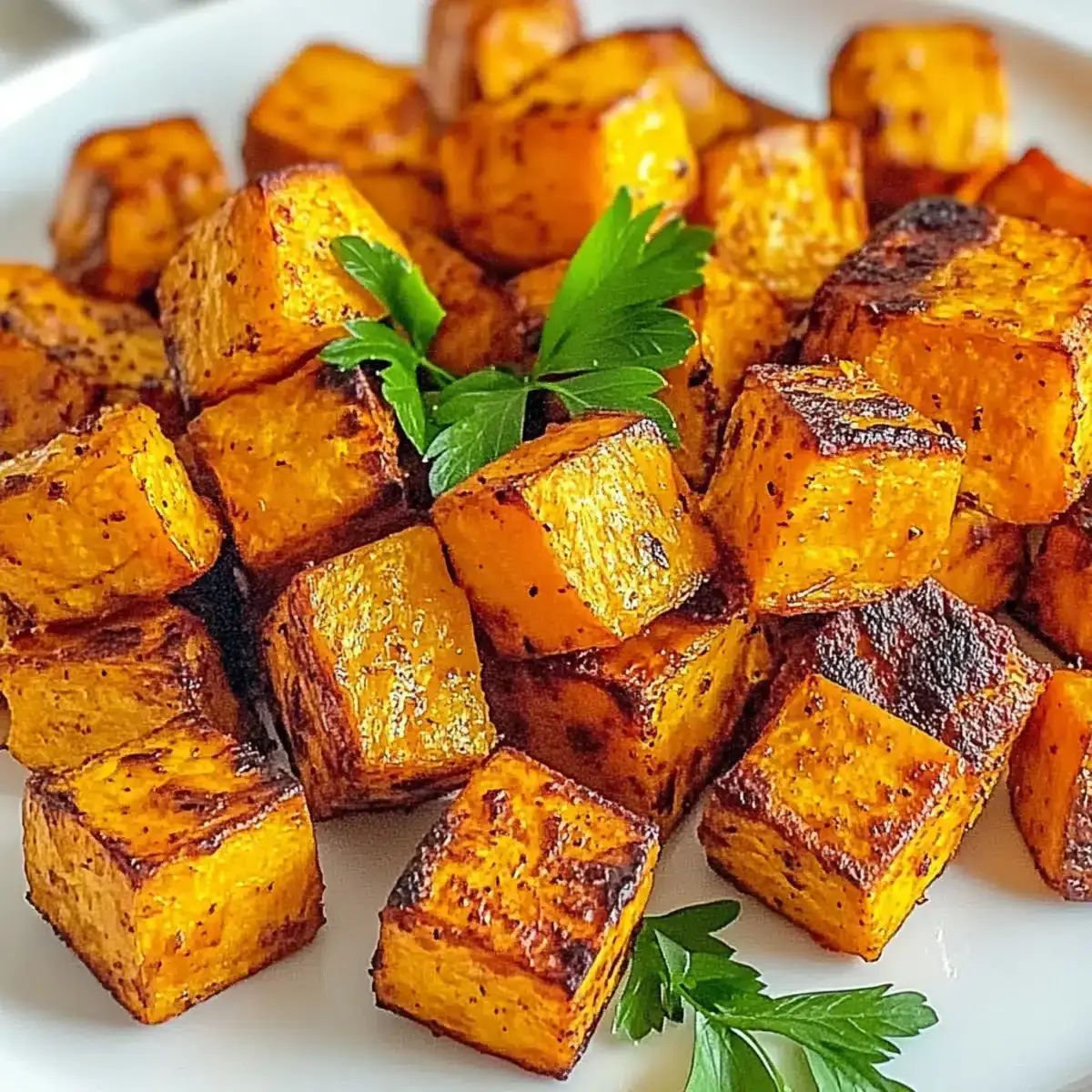 air fryer sweet potato cubes