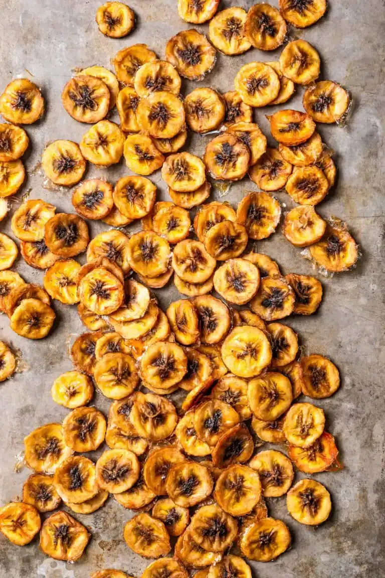 baked banana chips
