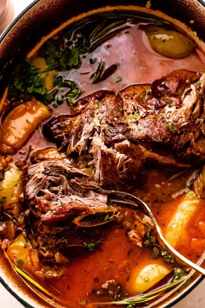 Apple Cider Braised Pork Shoulder – A Beautiful Fall Dinner!