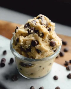 Chocolate Chip Edible Cookie Dough for One