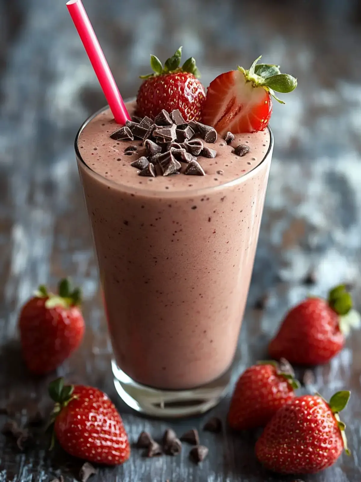 chocolate covered strawberry smoothie