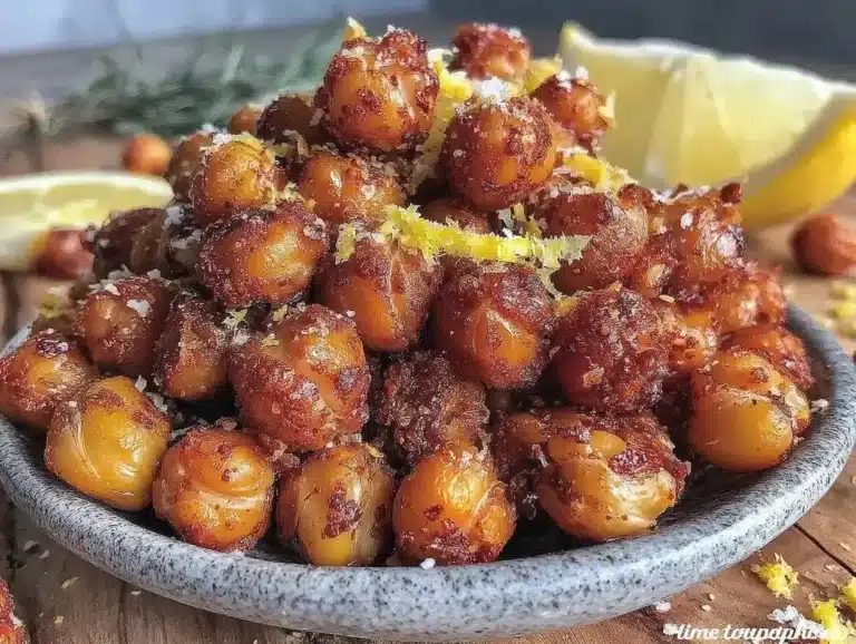 Crispy Air Fryer Chickpeas Recipe Easy Smoky Lemon Snack