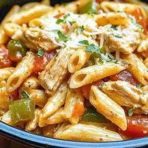 Easy Crockpot Cajun Chicken Pasta
