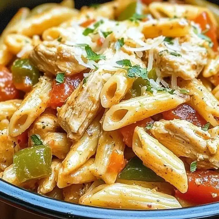 Easy Cajun Chicken Pasta in the Crockpot