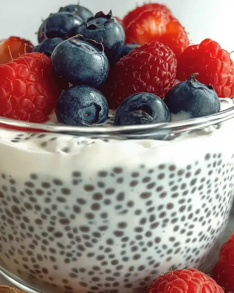 easy chia pudding with yogurt