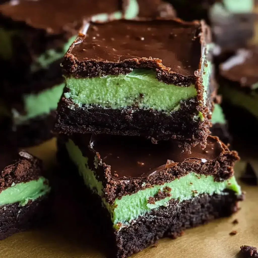 fudgy mint chocolate brownies
