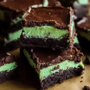 Fudgy Mint Chocolate Brownies