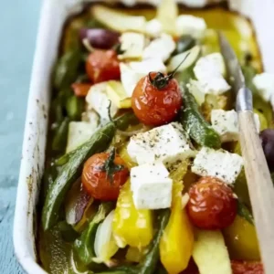 Baked Vegetables with Sheep’s Cheese