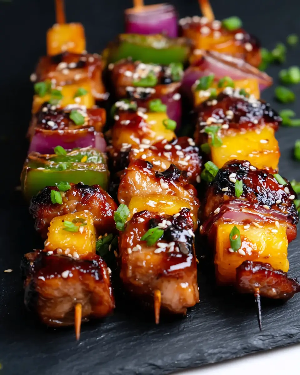 grilled chicken teriyaki kabobs