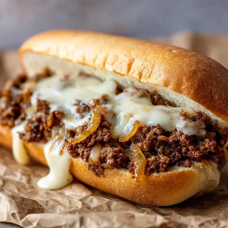 Ultimate Ground Beef Philly Cheesesteak (Easy & Cheesy!)