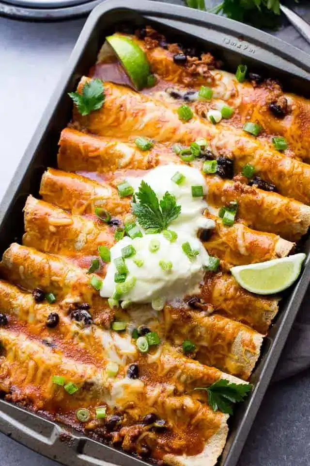 Ground Turkey Enchiladas