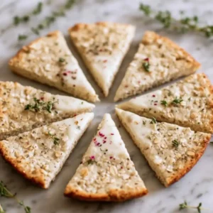 Savory Oatmeal Yogurt Flatbreads