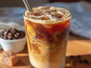 Homemade Iced Brown Sugar Oat Milk Shaken Espresso