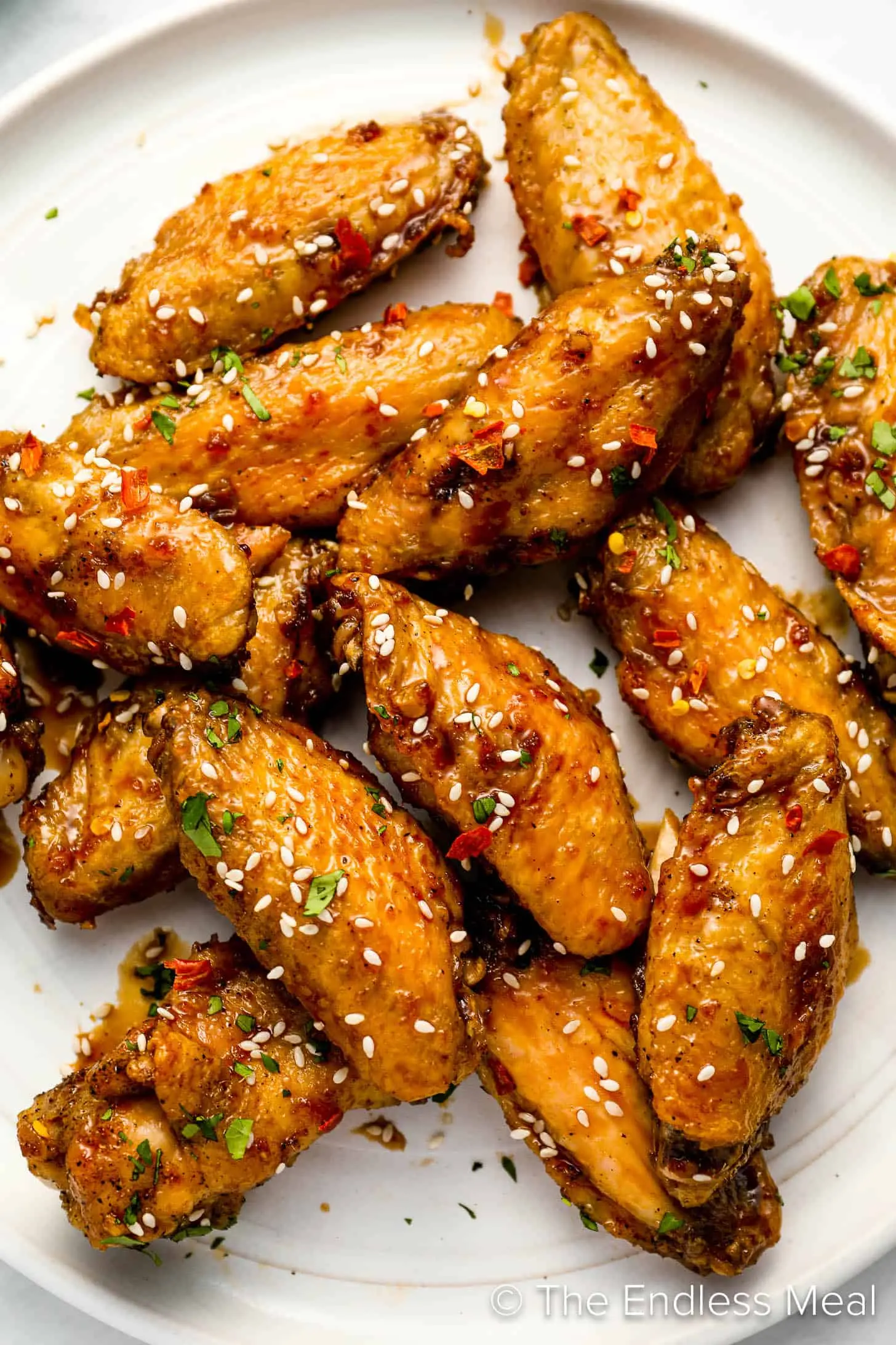 honey garlic chicken wings