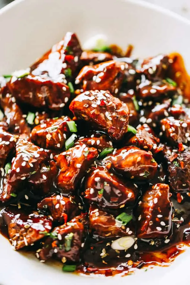 honey garlic steak bites