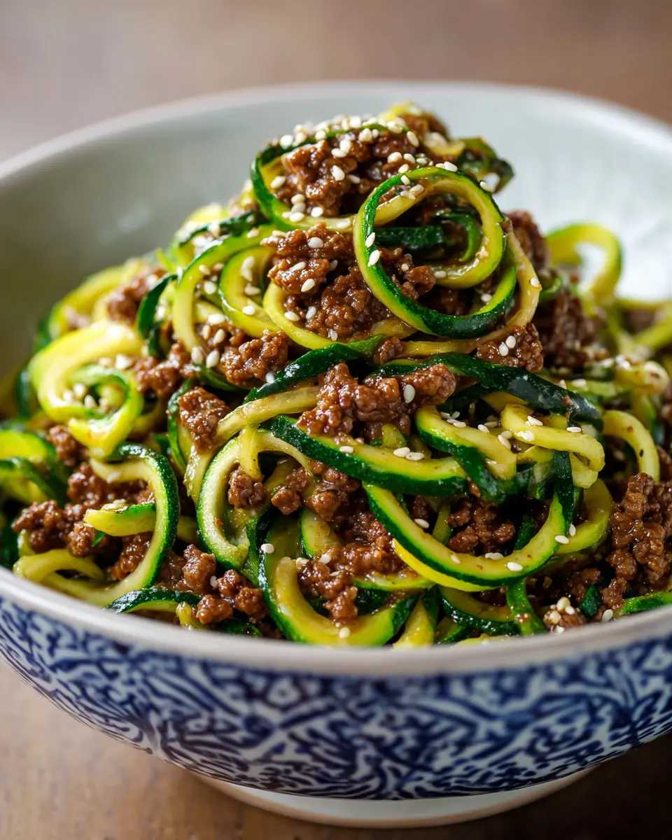 korean beef zucchini noodles