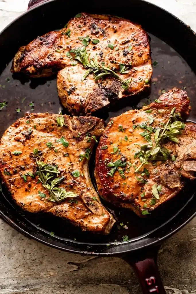 Oven Baked Bone-In Pork Chops – Ready in Half an Hour!