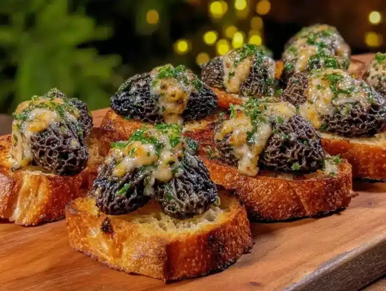 pan fried morel mushrooms garlic herb butter sourdough