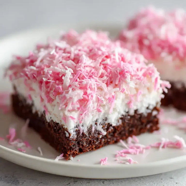 Ultimate Pink Coconut Cake Bars (Snowball Inspired)