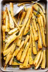 Roasted Parsnips with Garlic Butter