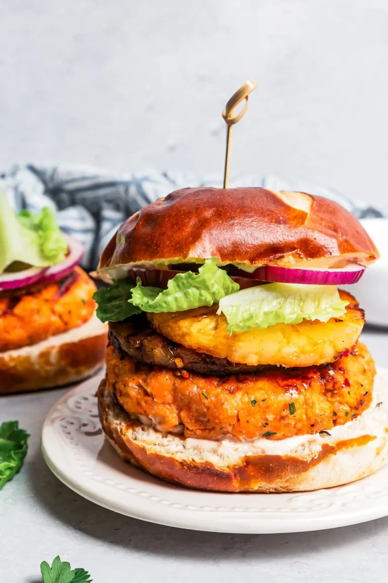 Salmon Burgers with Teriyaki & Pineapple – Perfect for Summer Grilling