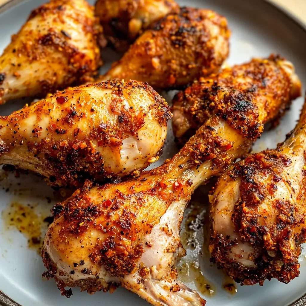 seasoned crispy chicken drumsticks