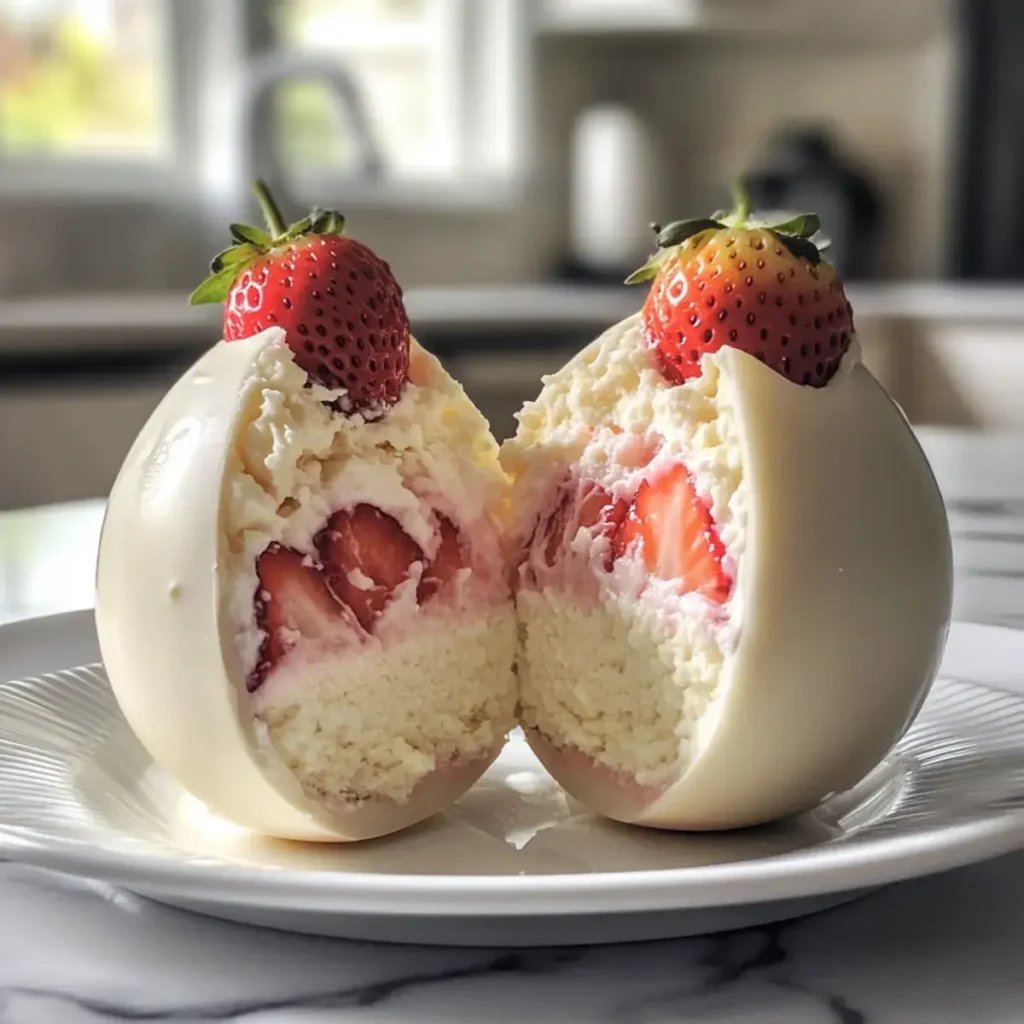 Irresistible Strawberry Shortcake Easter Egg Bombs: No-Bake Delight