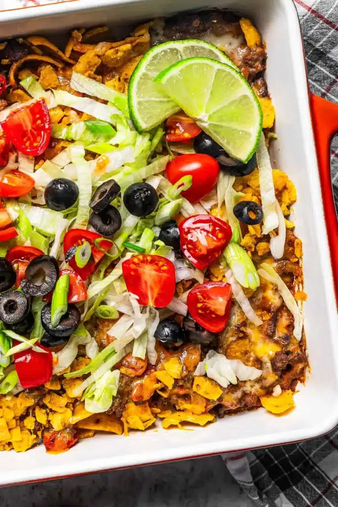 Easy Walking Taco Casserole – With Fritos!