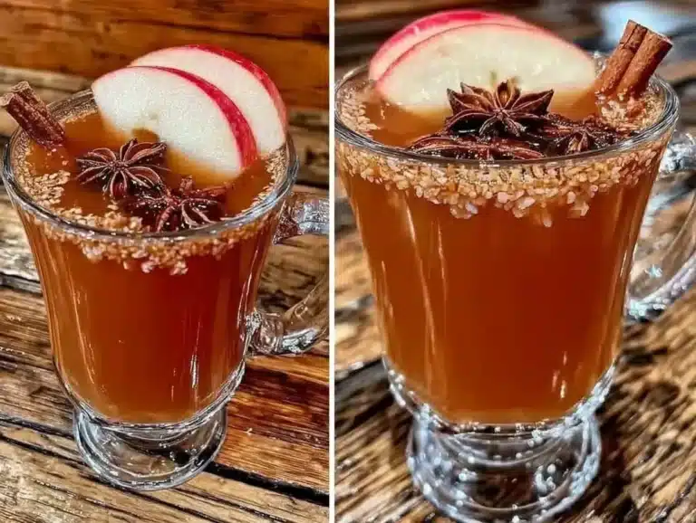 warm mulled apple cider