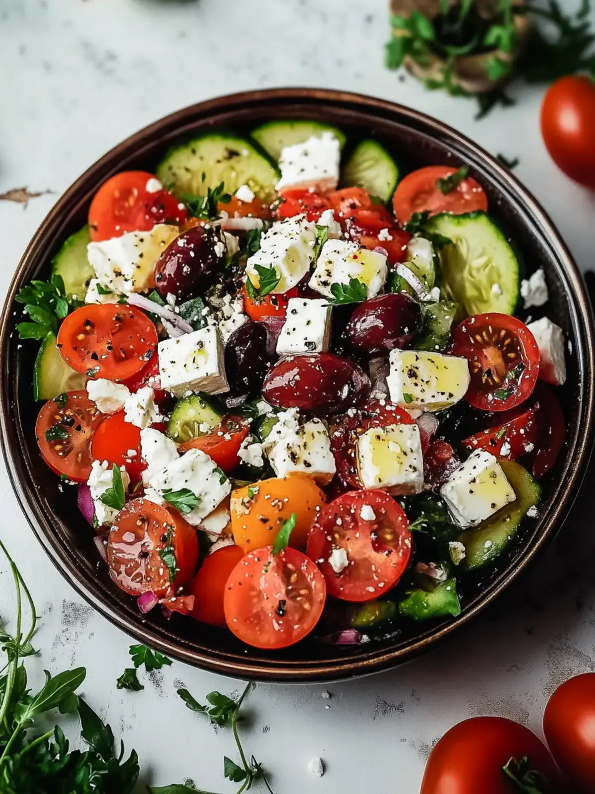 zesty greek salad