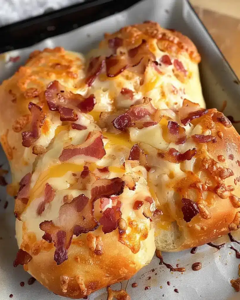 4 ingredient cheese bacon rolls