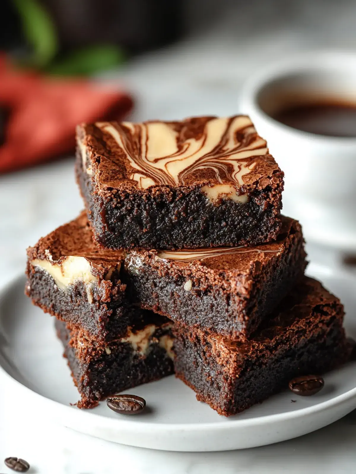 Best Vietnamese Coffee Brownies with Condensed Milk Swirl