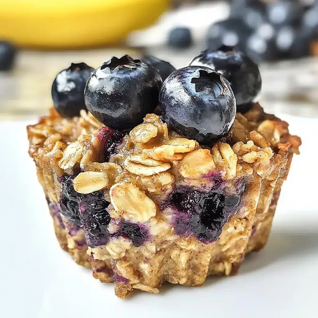 Blueberry Banana Baked Oatmeal Cups