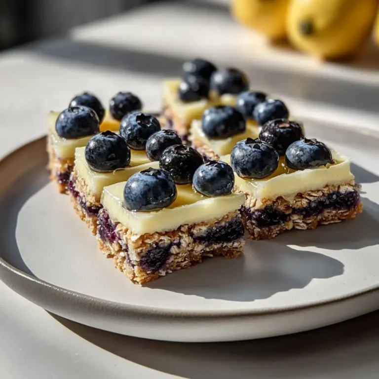 Blueberry Lemon Oat Bars