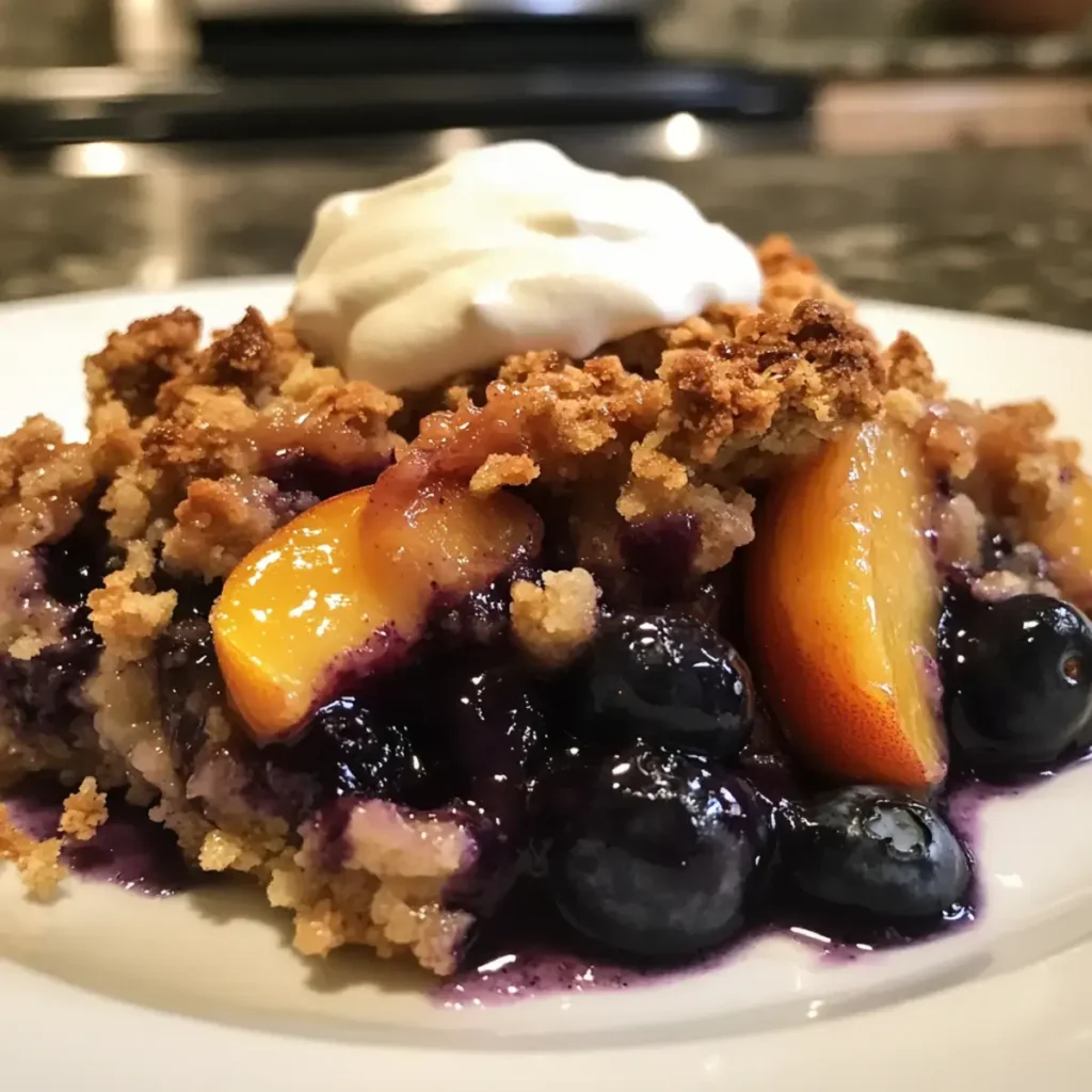 Blueberry Peach Crumble