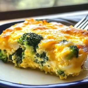 Broccoli Cheddar Egg Casserole
