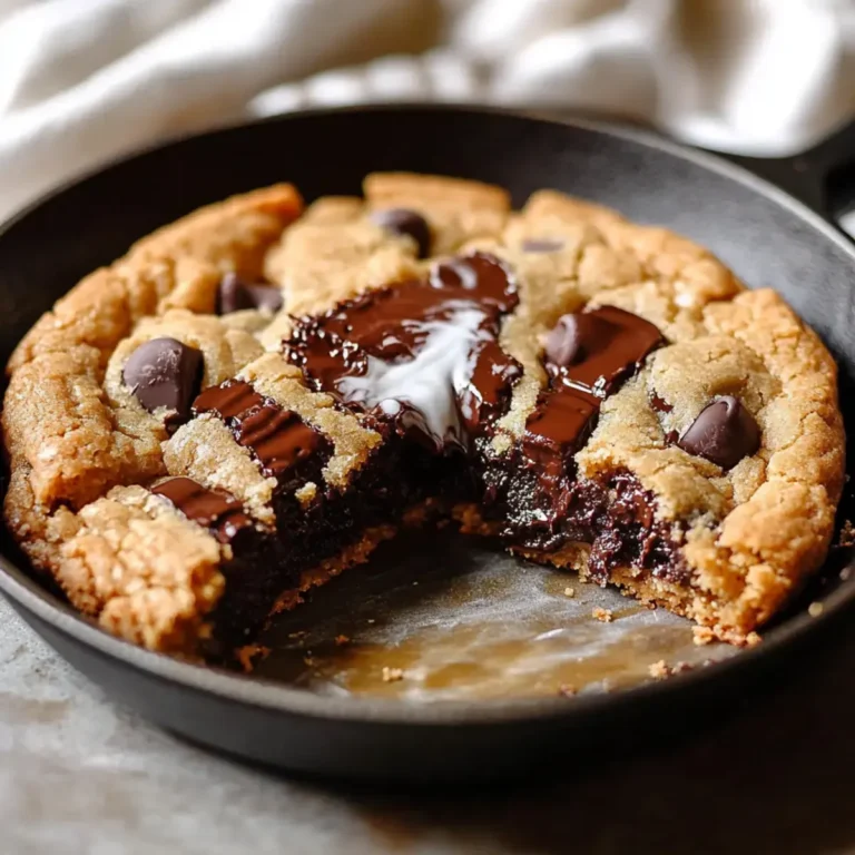 Brown Butter Chocolate Chip Skillet Cookie