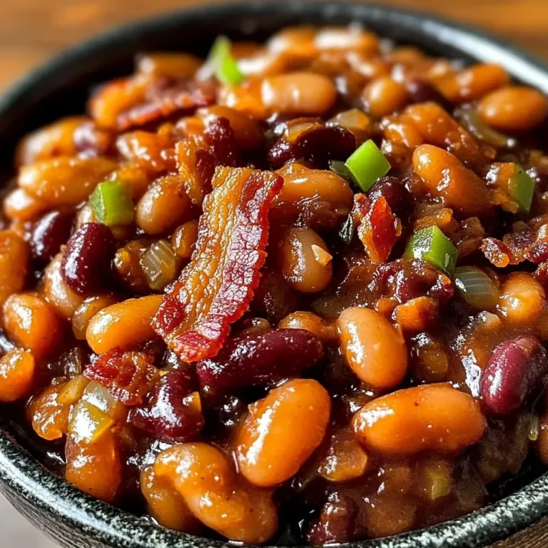 Brown Sugar and turkey Baked Beans