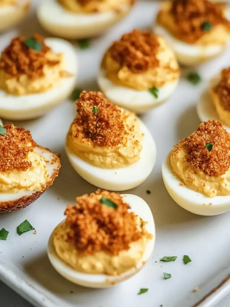 Cajun Style Fried Deviled Eggs