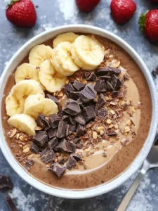 Caramel-Chocolate Smoothie Bowl