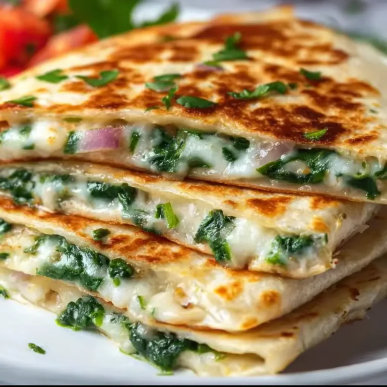 Cheesy Spinach Quesadillas