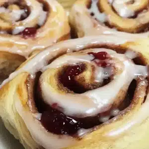 Homemade Cherry Cinnamon Rolls