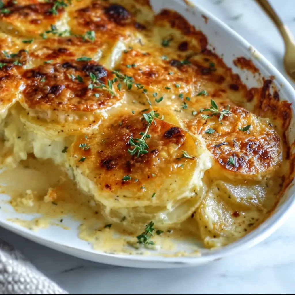 Creamy & Cheesy Au Gratin Potatoes