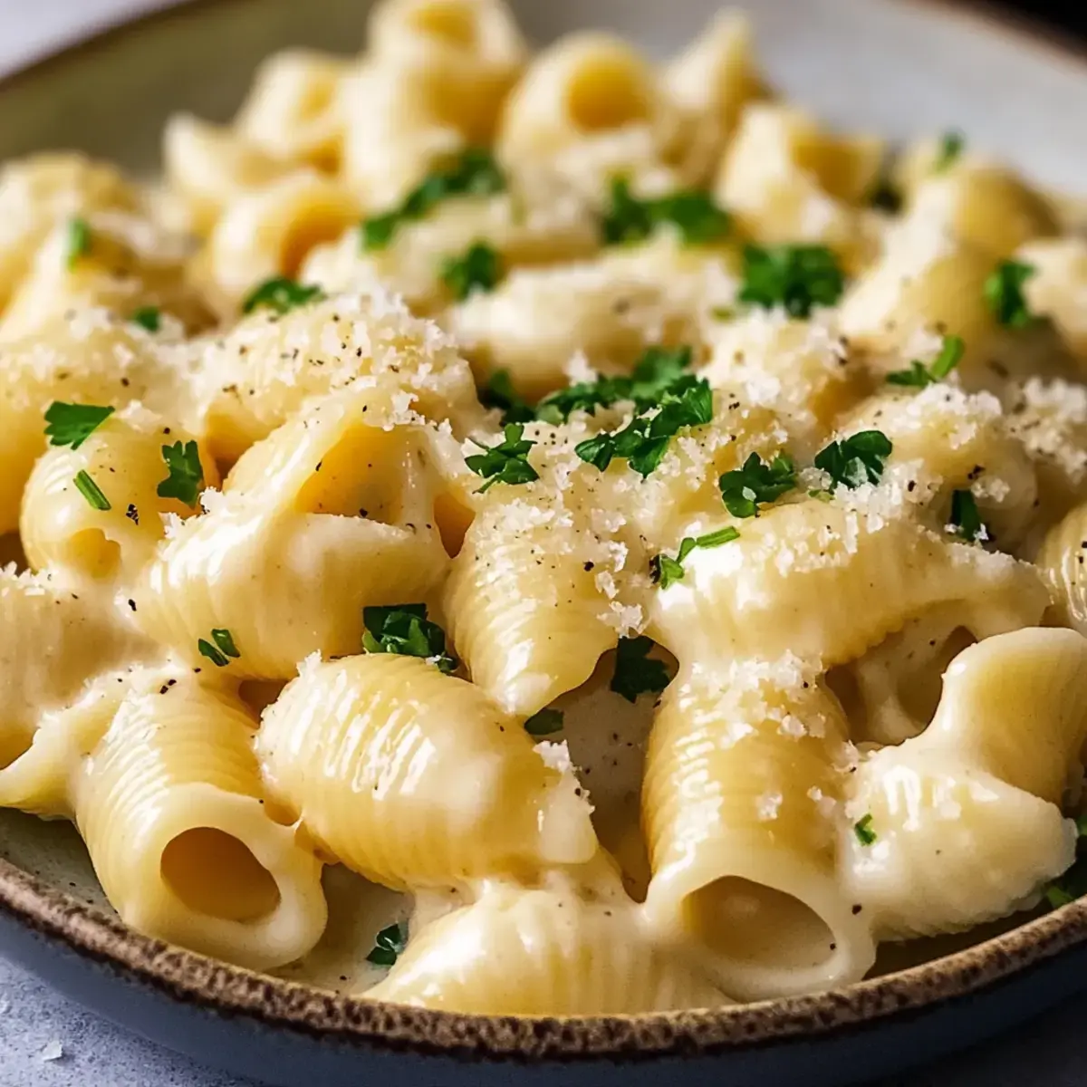 Creamy Garlic Chicken Shells
