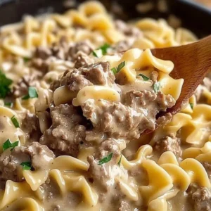 Tasty Ground Beef Stroganoff
