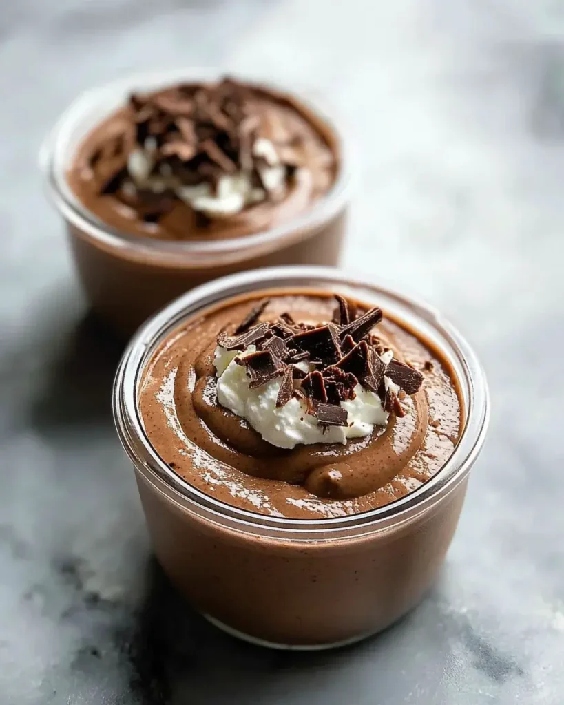 Healthier chocolate mousse